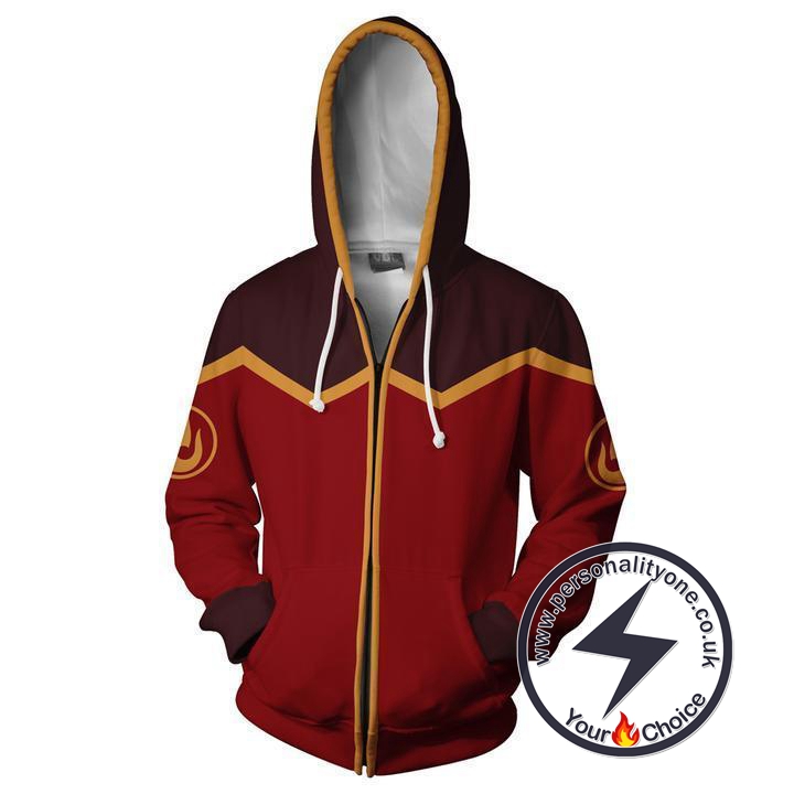 Avatar The Last Airbender Fire Nation Zip Up Hoodie Jacket